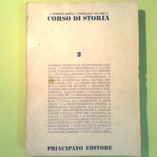 Corso storia gaeta - corso, di