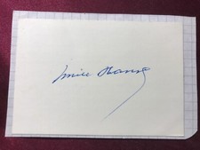 Autografo EMILE HANSE (†1981)-Émile-Squadra Nazionale BELGIO-Olimpiadi 1920/24-USG
