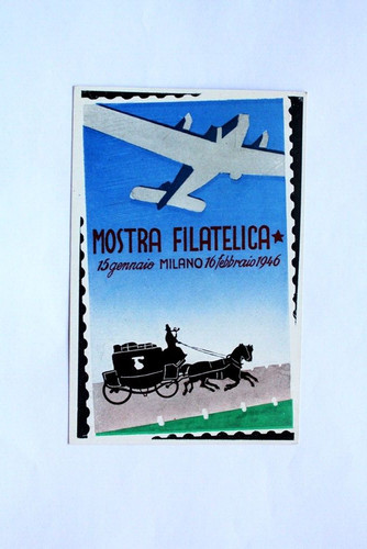 Cartolina commemorativa mostra - cartolina,