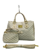 Borsa tote in pelle con pizzo