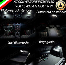 KIT FULL LED INTERNI GOLF 6 VI KIT COMPLETO 6000K NO ERROR CANBUS