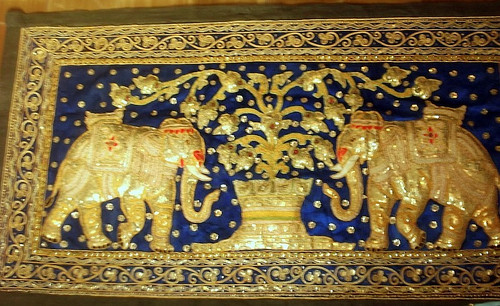 Arazzo birmano tailandese shwe - arazzo, birmano-tailandese
