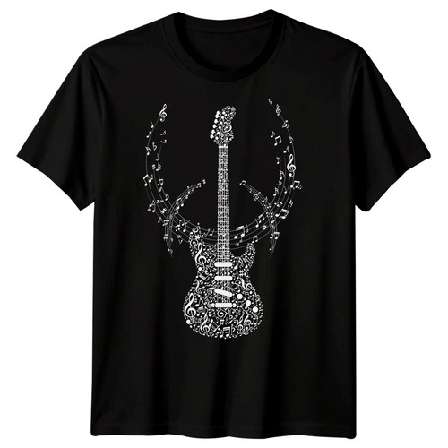 Maglietta chitarra elettrica - maglietta,