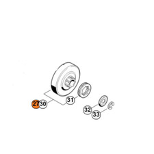 STIHL CAMPANA FRIZIONE CON ROCCHETTO 3/8 7 DENTI MS 361 362 441 440 461 462