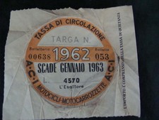 BOLLO ACI TASSA CIRCOLAZIONE