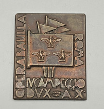 DISTINTIVO ONB OPERA BALILLA IV CAMPEGGIO ANNO X ROMA 1931