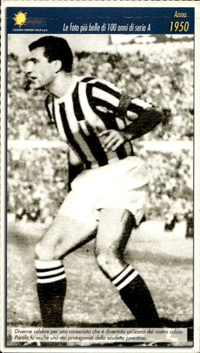 Cartolina calcio calciatore