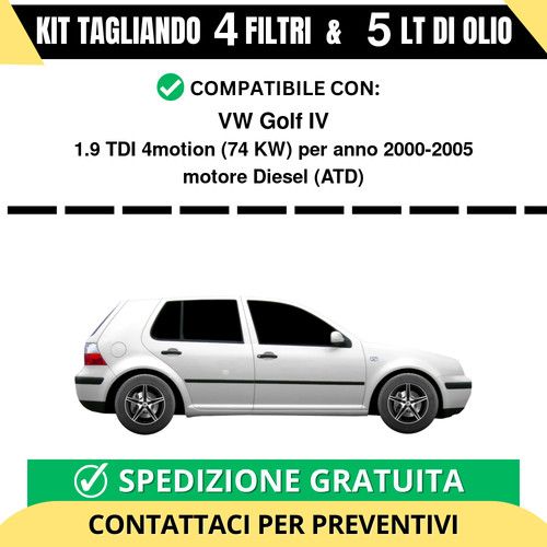 Tagliando per golf 1 9 - vw, 1.9