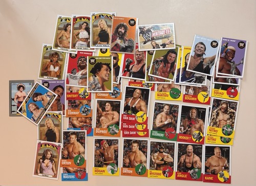 Lotto carte wwe topps - 46,