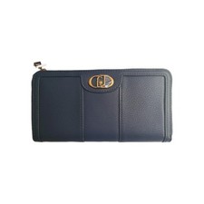 Liu Jo  Portafoglio Ecopelle Blu  Donna XL zip Around Elegante 