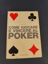 LIBRO COME GIOCARE E VINCERE AL POKER VITTORIO DI SILVIO DE VECCHI 1965