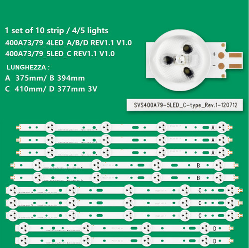 Completo barre strisce led - completo,