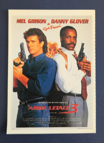 Cartolina ciak arma letale - ciak,