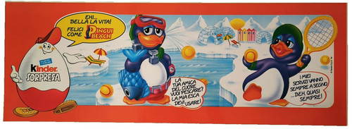 Cartone pubblicitario kinder - pubblicitario,