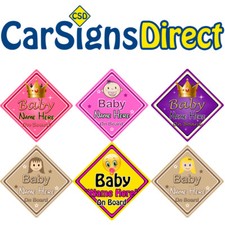 Insegna Auto Bambino A Bordo -