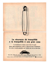 PUBBLICITÀ ADVERTISING WERBUNG ITALIAN CLIPPING 1964 VOLKSWAGEN MAGGIOLONE 1200