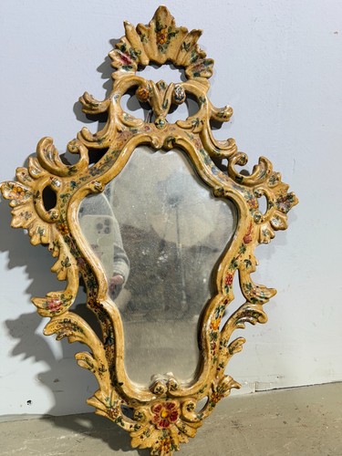 Antica specchiera ceramica - in,