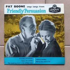PAT BOONE-sings songs from "Friendly Persuasion"  EP  7" 45 giri  ITALIA  1957