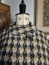 Mantello tweed pied de poule