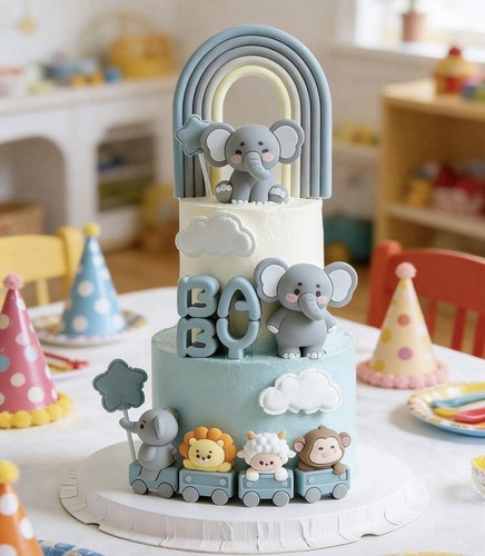 Torta scenografica celeste - scenografica,