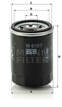 Mann filter w6103 filtro - mann-filter,