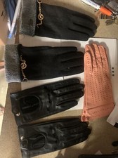 3 paia di guanti da donna- 2 sono in pelle