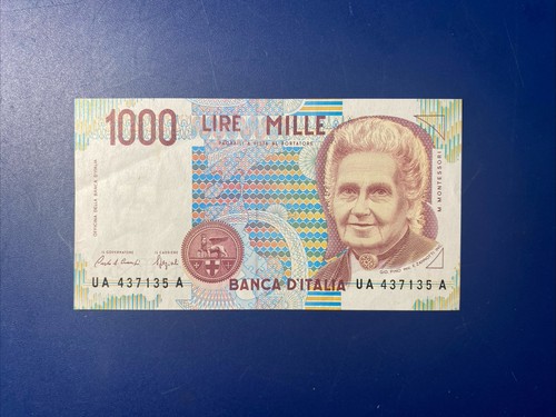 Banconota 1000 lire montessori - banconota,