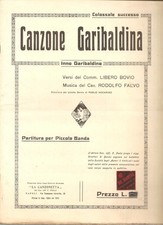 Falvo, Canzone Garibaldina: Inno Garibaldino: piccola Banda (Iaccarino), 1915