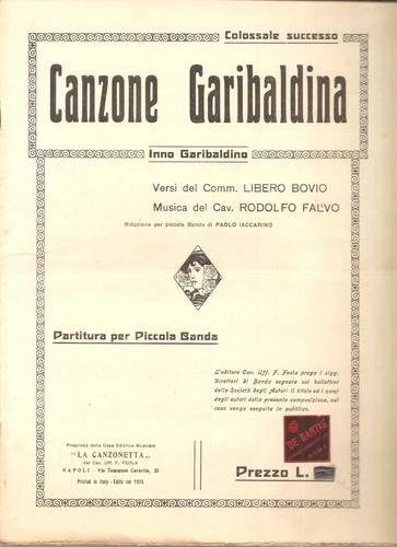 Falvo canzone garibaldina - canzone,