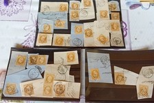 LOT DE 27 CLASSIQUES OBLITERES SUR FRAGMENT POUR ETUDES.