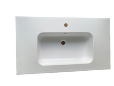 Top Lavabo a consolle bianco
