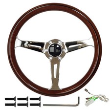 Volante in legno d'epoca