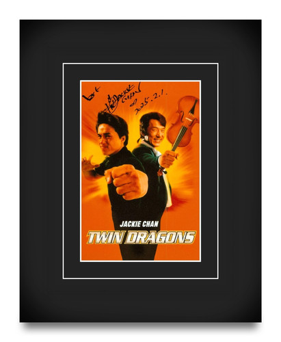 Jackie chan signed 10x8 - jackie,