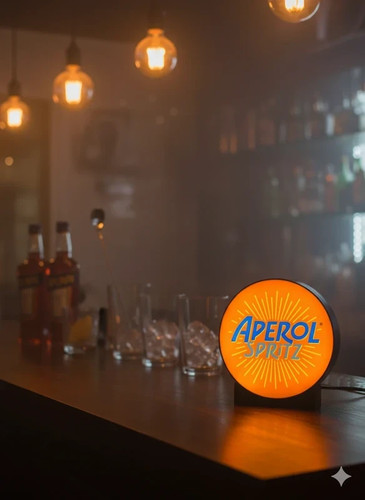 Lampada led stile aperol - lampada, 3d