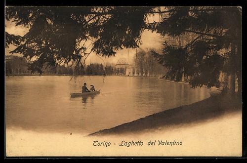 Cartolina torino laghetto del - laghetto,