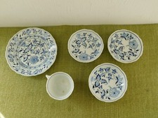 Convoluzione Blu Cipolla 3 Piattino + 1 Tazza Piatto Torta