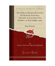 Atti Della Società Elvetica