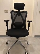 Sedia ergonomica posturale da ufficio Sihoo nera