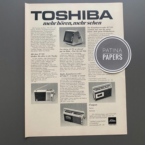 1972 toshiba più ascoltare - 1972,