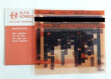 Alfa Romeo Microfiche Ricambi