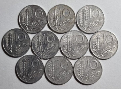 Lire 1955 lotto 10 monete - -,