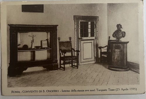 Cartolina antica roma convento - cartolina,