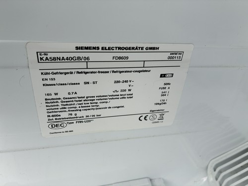 Siemens ka58na40gb frigorifero - siemens,