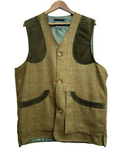 Gilet da tiro in tweed rovere