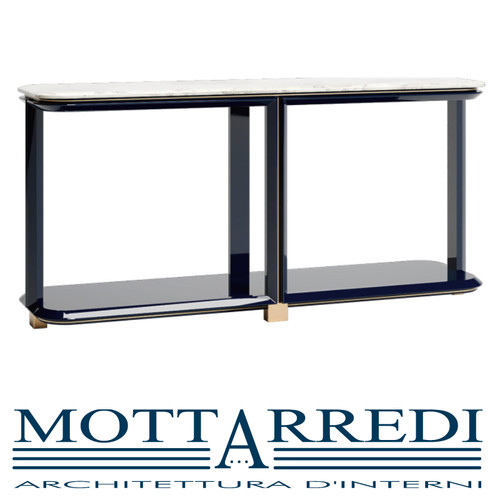 Consolle con telaio ripiani - con,