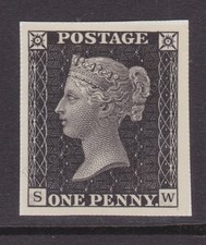 GB MNH MINT Penny nero replica