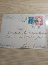 Uruguay 1904 Busta Postale Da Montevideo X Nizza Monferrato