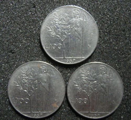 100 lire minerva - lire, 1957