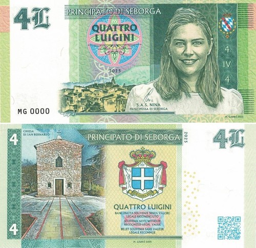 Banconota matej gabris seborga - banconota,