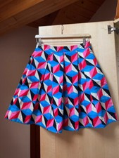 Gonna a ruota MSGM 40 multicolore 100% cotone Nuova senza cartellino